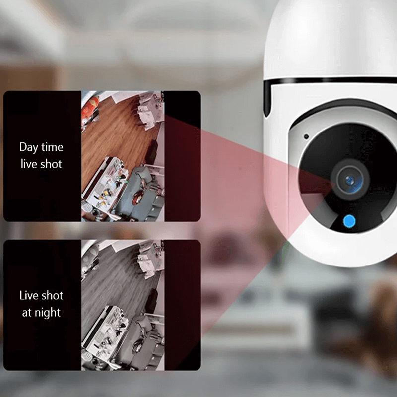 HUGO - 5G WiFi-övervakningskamera med Lampdesign och 360° Täckning