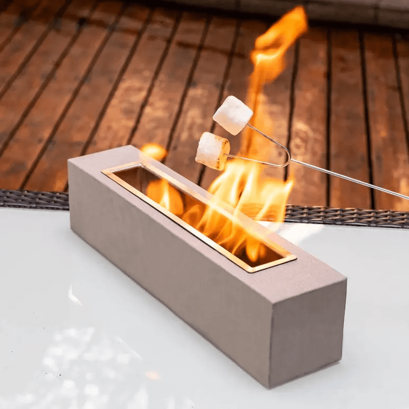 MAJA - Portabel Bordsbaserad Dekorativ Eldstad med Låga för Hemmet