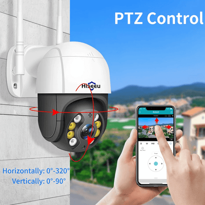 ELLA - Smart 8MP WiFi PTZ-kamera med Rörelsedetektering och Zoomfunktion