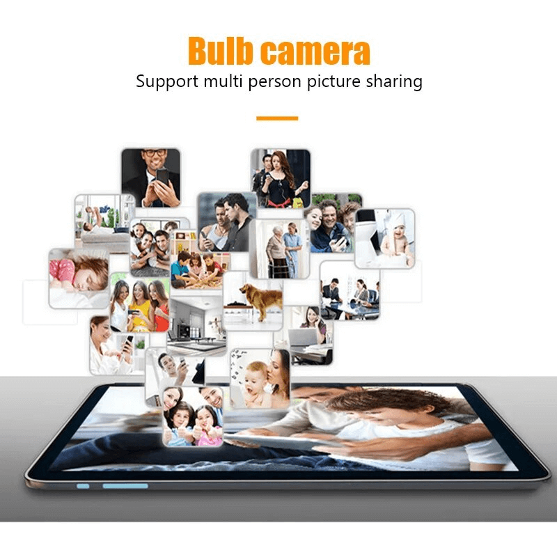 HUGO - 5G WiFi-övervakningskamera med Lampdesign och 360° Täckning