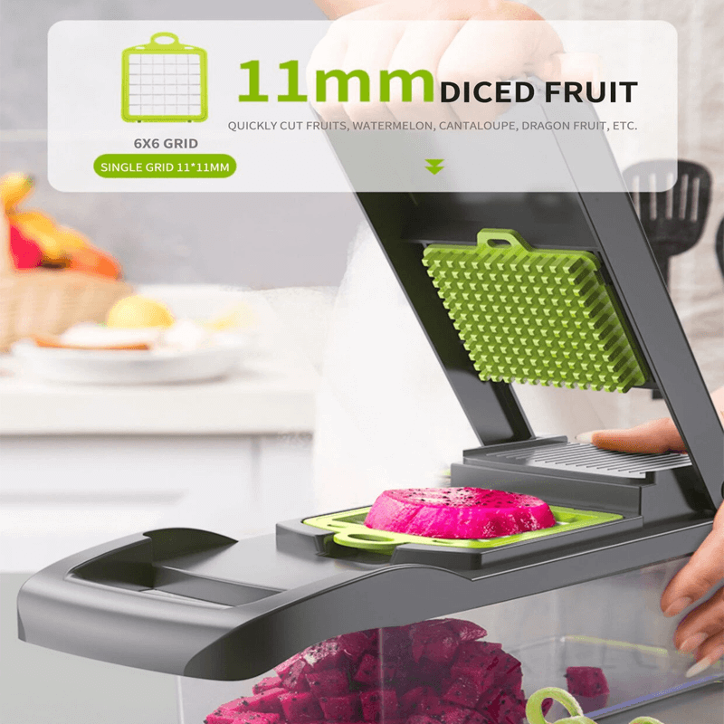 ANITA - Multifunktionell 12-i-1-Skivare och Rivare för Matlagning