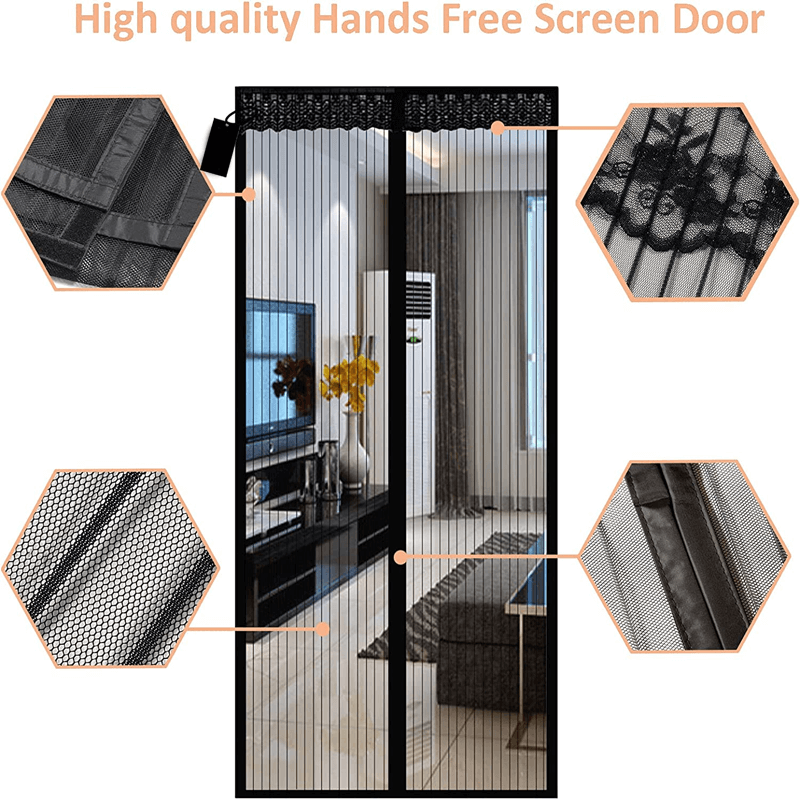 STELLAN - Dörrgardin med Magnetiskt nät för Insektsskydd