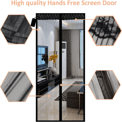 STELLAN - Dörrgardin med Magnetiskt nät för Insektsskydd