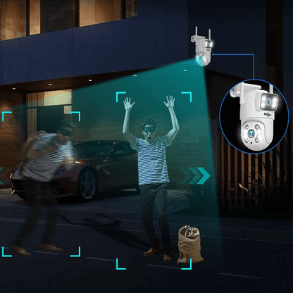 ISAK - 8MP WiFi Övervakningskamera med dubbla linser