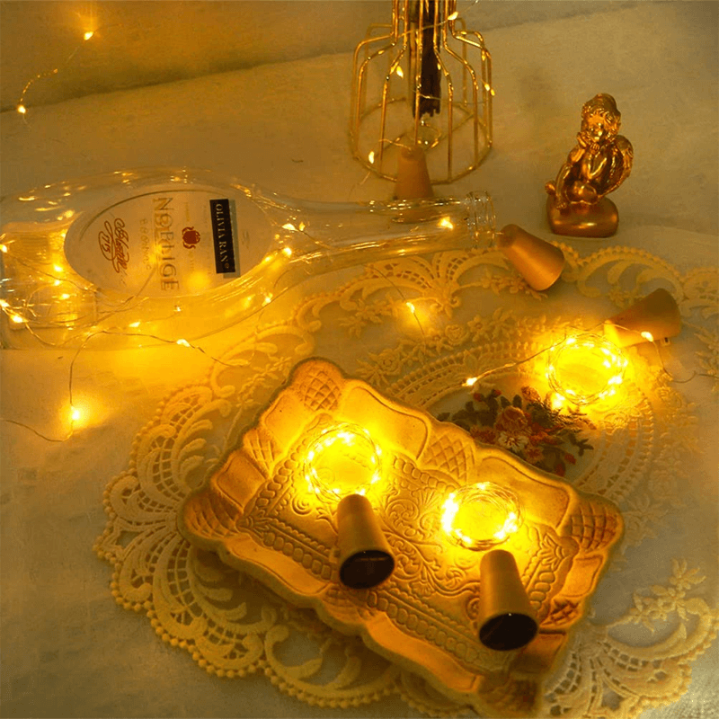 ALEXANDER - Dekorativ Solcellsljussträng för Glasflaskor