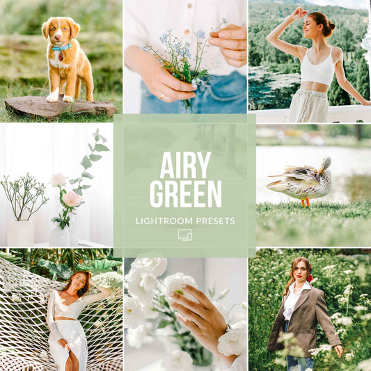 AIRY GREEN LIGHTROOM PRESETS