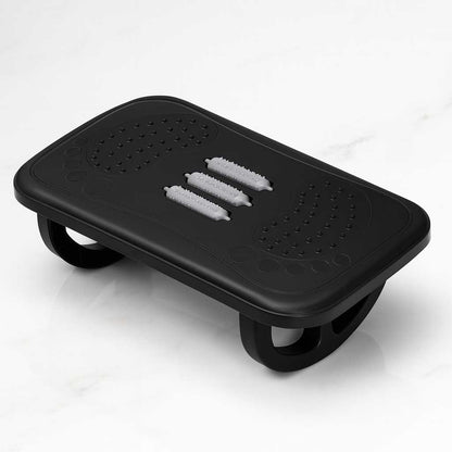 ArcFoot - Ergonomisk Gungande Fotpall med Böjd Bas & Texturerad Massageyta för Under Skrivbordet