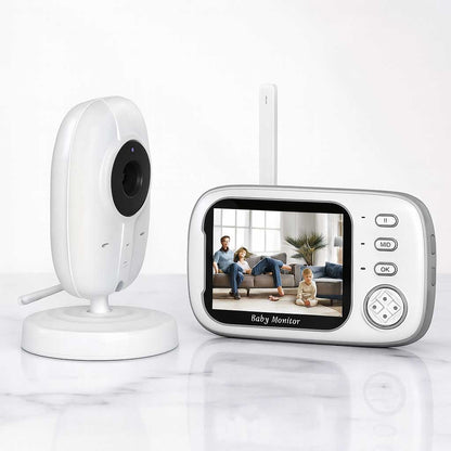 NurturaView – Trådlös Babyvakt med 3.5” Skärm, Nattkamera & Tvåvägsljud