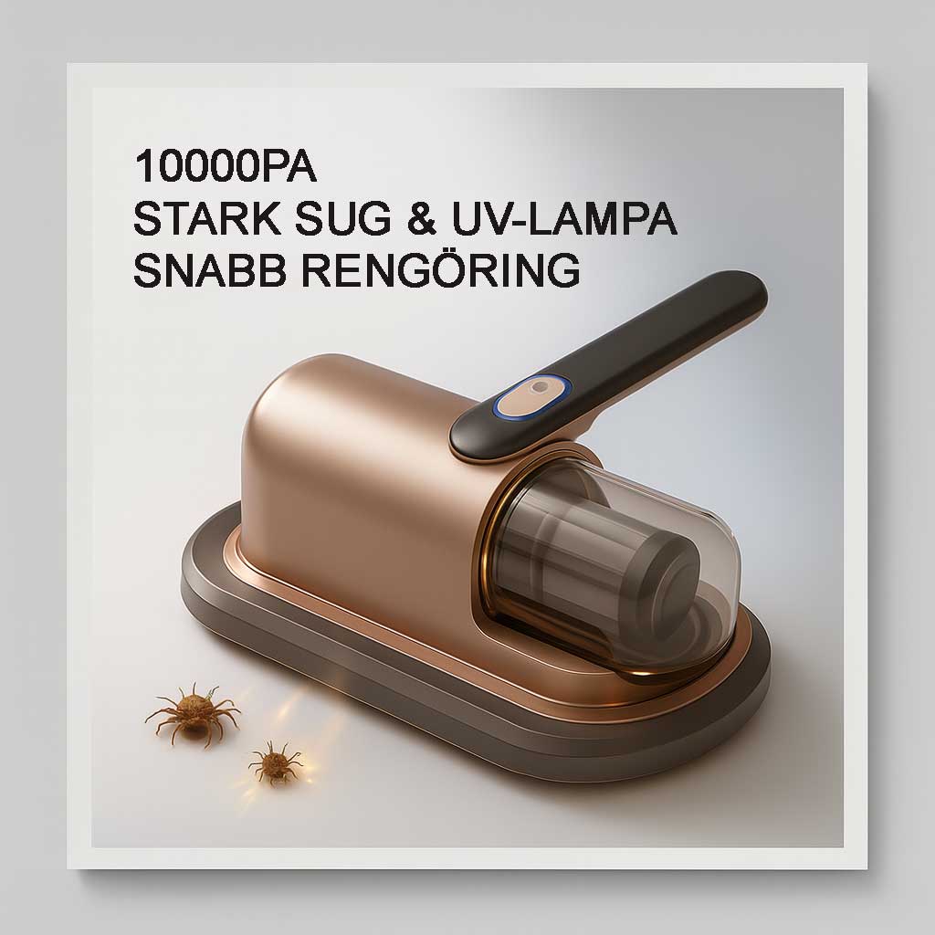 PureVac - 10kPa Sladdlös Handhållen Dammsugare för Madrass och Kvalster