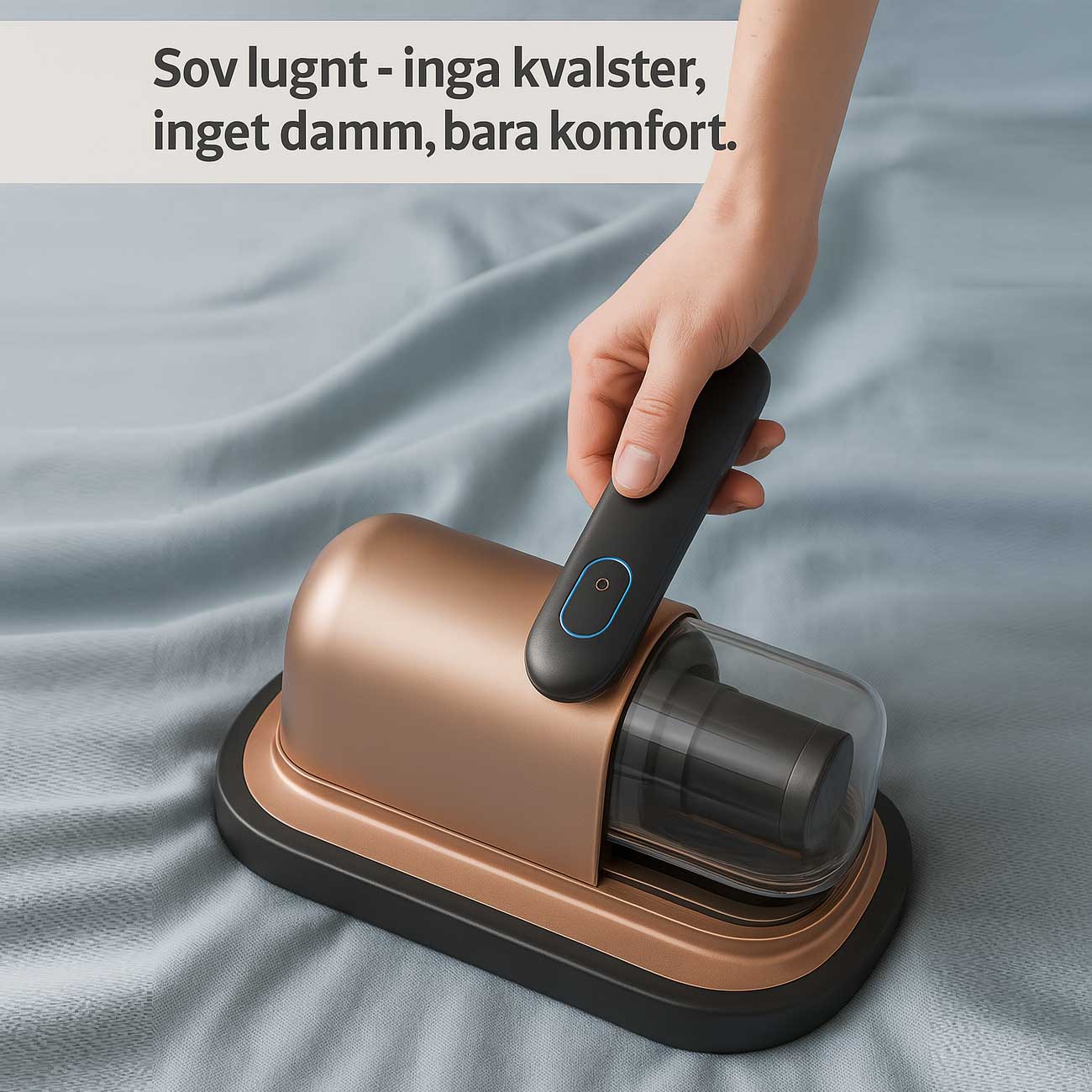 PureVac - 10kPa Sladdlös Handhållen Dammsugare för Madrass och Kvalster