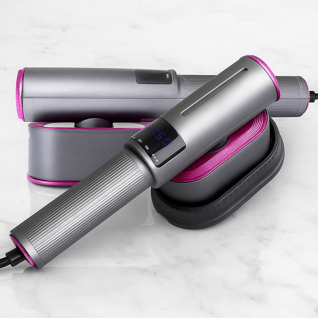 SteamEase – Handhållen Portabel Klädångare & Mini Strykjärn för Hem och Resa