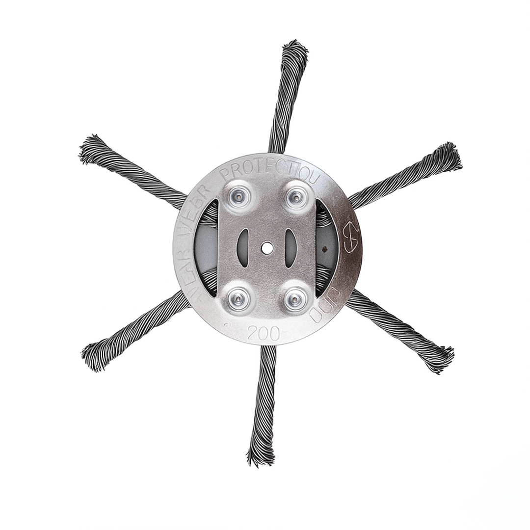 SteelSweep – Universellt Stålborsthuvud för Grästrimmer