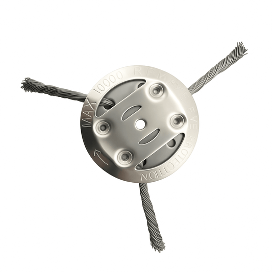 SteelSweep – Universellt Stålborsthuvud för Grästrimmer