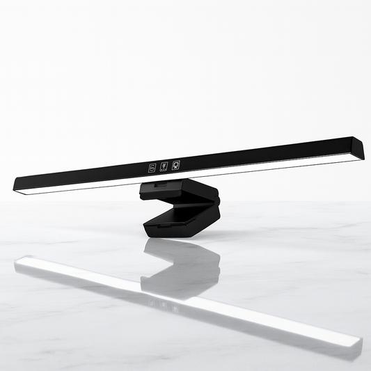 VisionBar – LED Skrivbordslampa med Justerbart Ljus & Antireflex för Dataskärm
