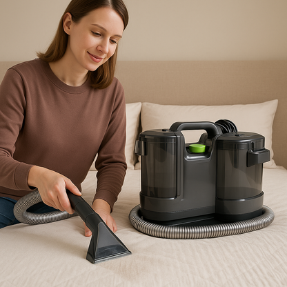 Renovo - Multifunktionell Våt- & Torrdammsugare med Textiltvätt– Din Kompletta Städmaskin för Hem, Bil & Mer