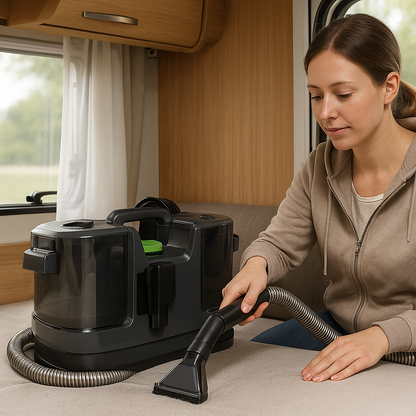 Renovo - Multifunktionell Våt- & Torrdammsugare med Textiltvätt– Din Kompletta Städmaskin för Hem, Bil & Mer