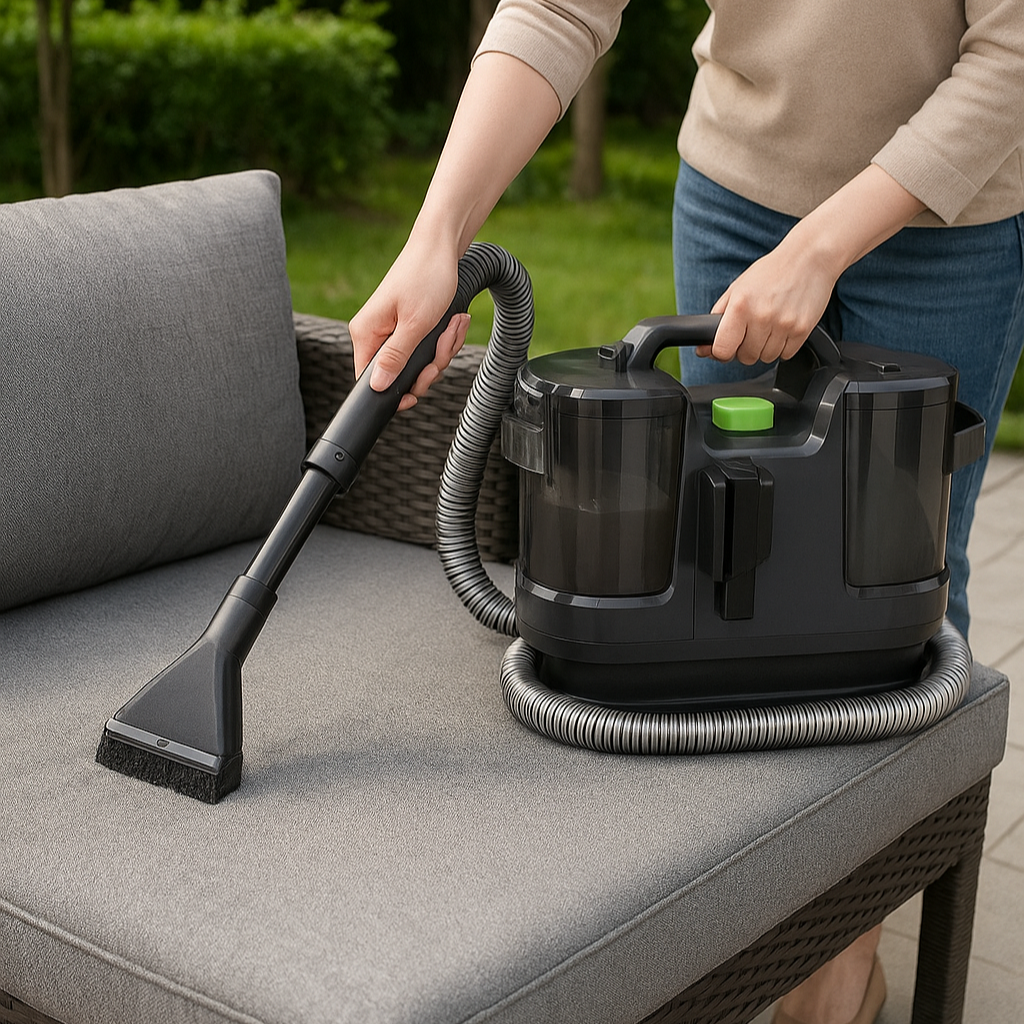Renovo - Multifunktionell Våt- & Torrdammsugare med Textiltvätt– Din Kompletta Städmaskin för Hem, Bil & Mer