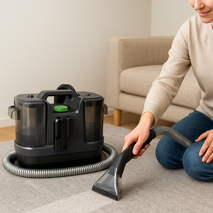 Renovo - Multifunktionell Våt- & Torrdammsugare med Textiltvätt– Din Kompletta Städmaskin för Hem, Bil & Mer