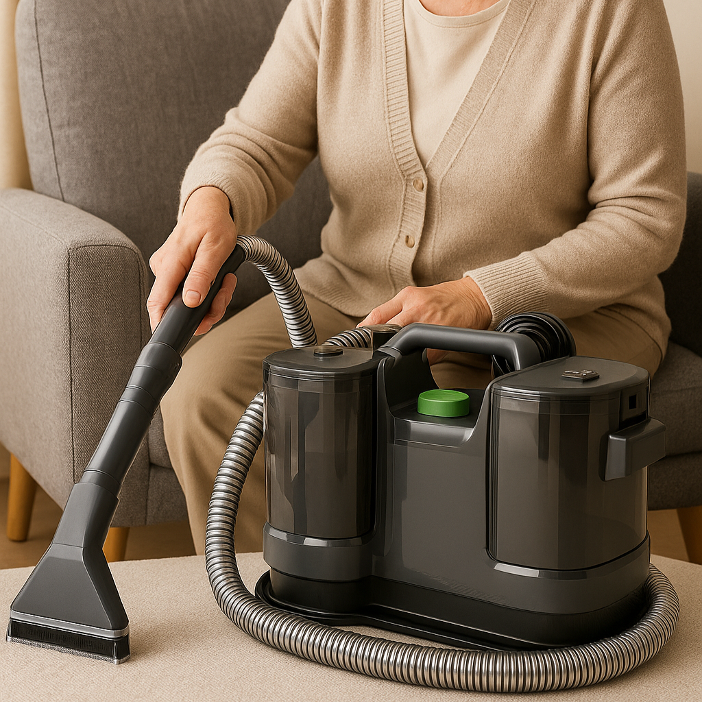 Renovo - Multifunktionell Våt- & Torrdammsugare med Textiltvätt– Din Kompletta Städmaskin för Hem, Bil & Mer