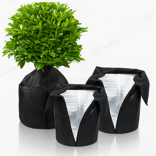 ALVIN – Isolerande Växtskydd med Dragkedja & Justerbar Snodd för Trädgård och Fruktträd