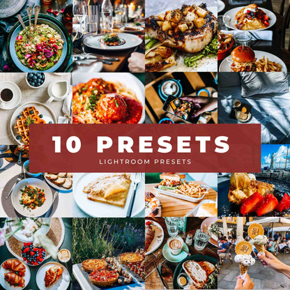 INSTA FOOD LIGHTROOM PRESETS