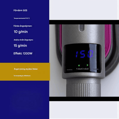 SteamEase – Handhållen Portabel Klädångare & Mini Strykjärn för Hem och Resa