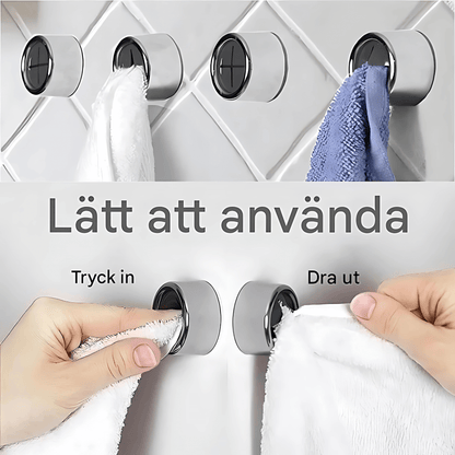 ClipHook – Självhäftande Handdukshållare för Kök & Badrum (4-pack)