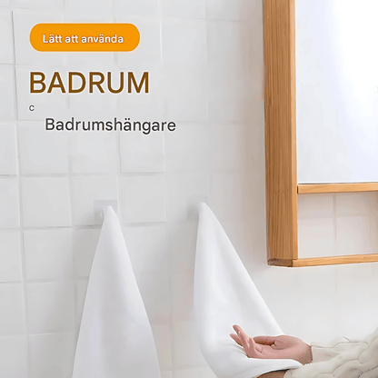 ClearHold – Självhäftande Transparenta Krokar med Stark 3M-Häftning för Vägg och Dörr i Hemmet