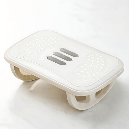 ArcFoot - Ergonomisk Gungande Fotpall med Böjd Bas & Texturerad Massageyta för Under Skrivbordet
