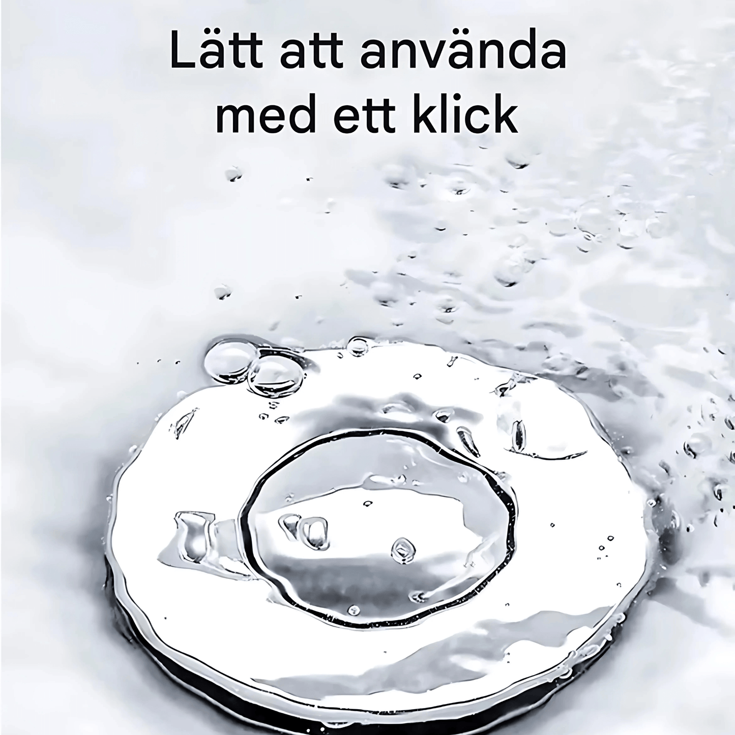 DrainGuard – Universell Pop-up Vattenlås med Hårfilter & Luktspärr för Handfat och Diskhoar