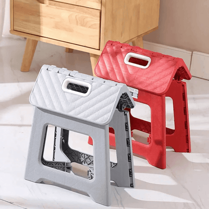 GripFold – Hopfällbar Stegpall i Plast med Handtag för Köket, Badrummet eller Förrådet