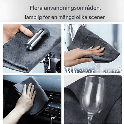 ShineWeave – Multifunktionell Mikrofiberduk för Fönster, Glas, Kök & Bilinteriör