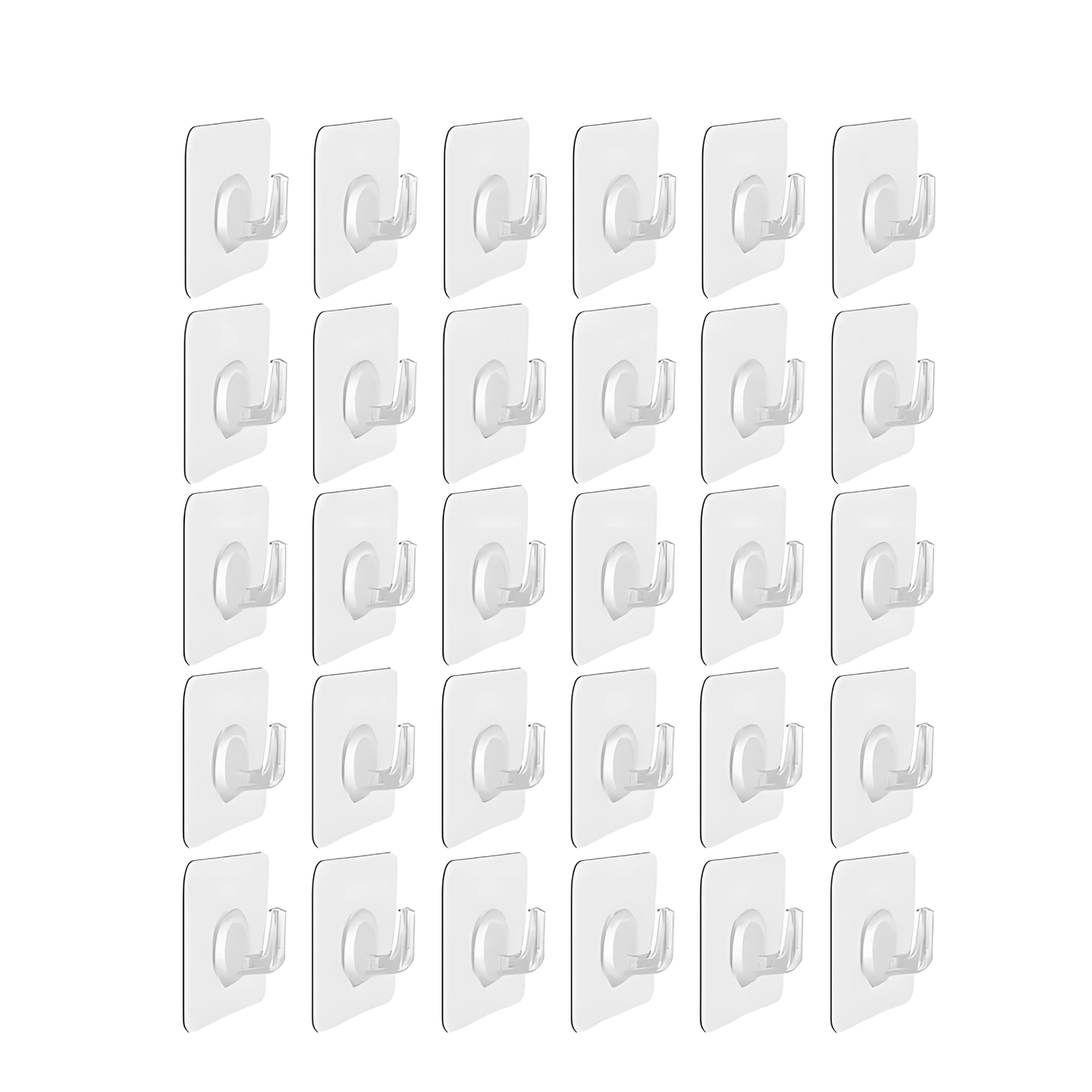 ClearHold – Självhäftande Transparenta Krokar med Stark 3M-Häftning för Vägg och Dörr i Hemmet