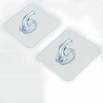 ClearHold – Självhäftande Transparenta Krokar med Stark 3M-Häftning för Vägg och Dörr i Hemmet