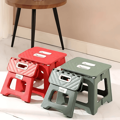 GripFold – Hopfällbar Stegpall i Plast med Handtag för Köket, Badrummet eller Förrådet