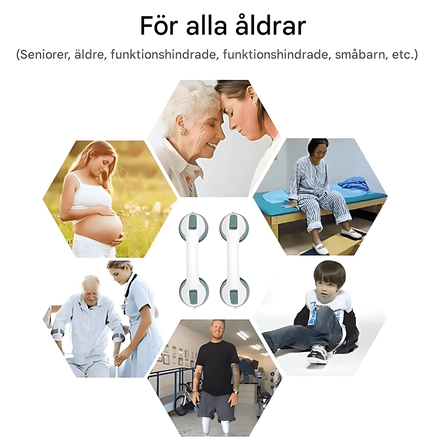 GripGuard – Duschhandtag med UltraGrepp, Sugkoppar & Halkfritt Stöd för Bad & Toalett