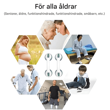 GripGuard – Duschhandtag med UltraGrepp, Sugkoppar & Halkfritt Stöd för Bad & Toalett