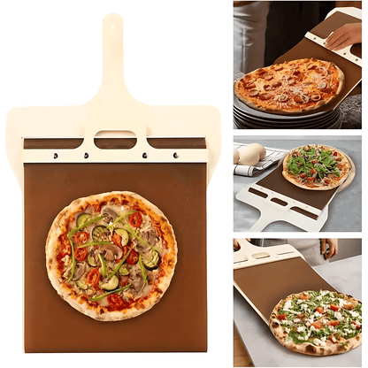 SlideBake – Träpizzaspade med Glidfunktion & Mångsidig Användning i Köket