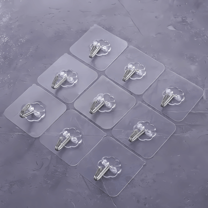 StickHook – Transparenta Självhäftande Väggkrokar för Kök & Badrum utan Borrning