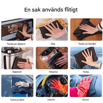 ShineWeave – Multifunktionell Mikrofiberduk för Fönster, Glas, Kök & Bilinteriör