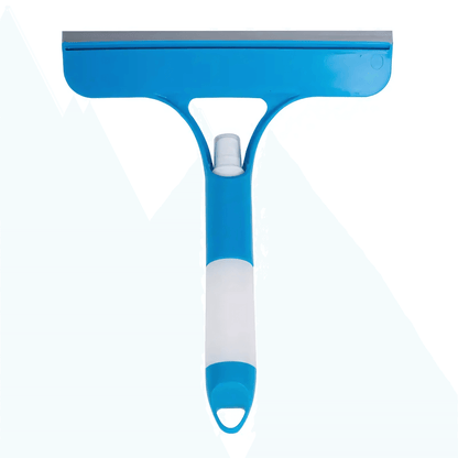 ClearSweep – 3-i-1 Fönsterskrapa med Spray, Svamp och Gummiblad för Hem och Bil