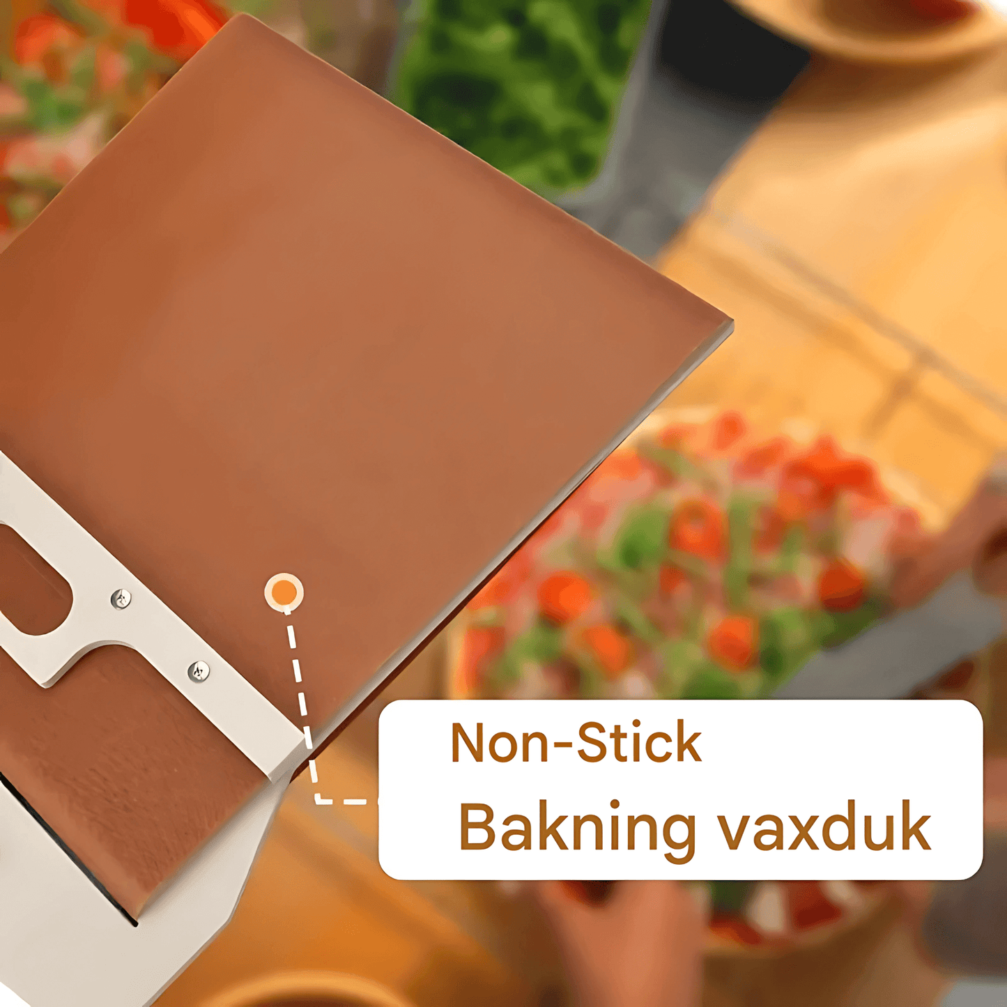 SlideBake – Träpizzaspade med Glidfunktion & Mångsidig Användning i Köket