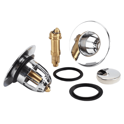 DrainEase – Pop-Up Avloppspropp med Inbyggt Filter för Handfat & Diskho