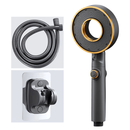 StreamWave – Handdusch med 3 Justerbara Vattenlägen, Tryckförstärkning & Avstängningsknapp