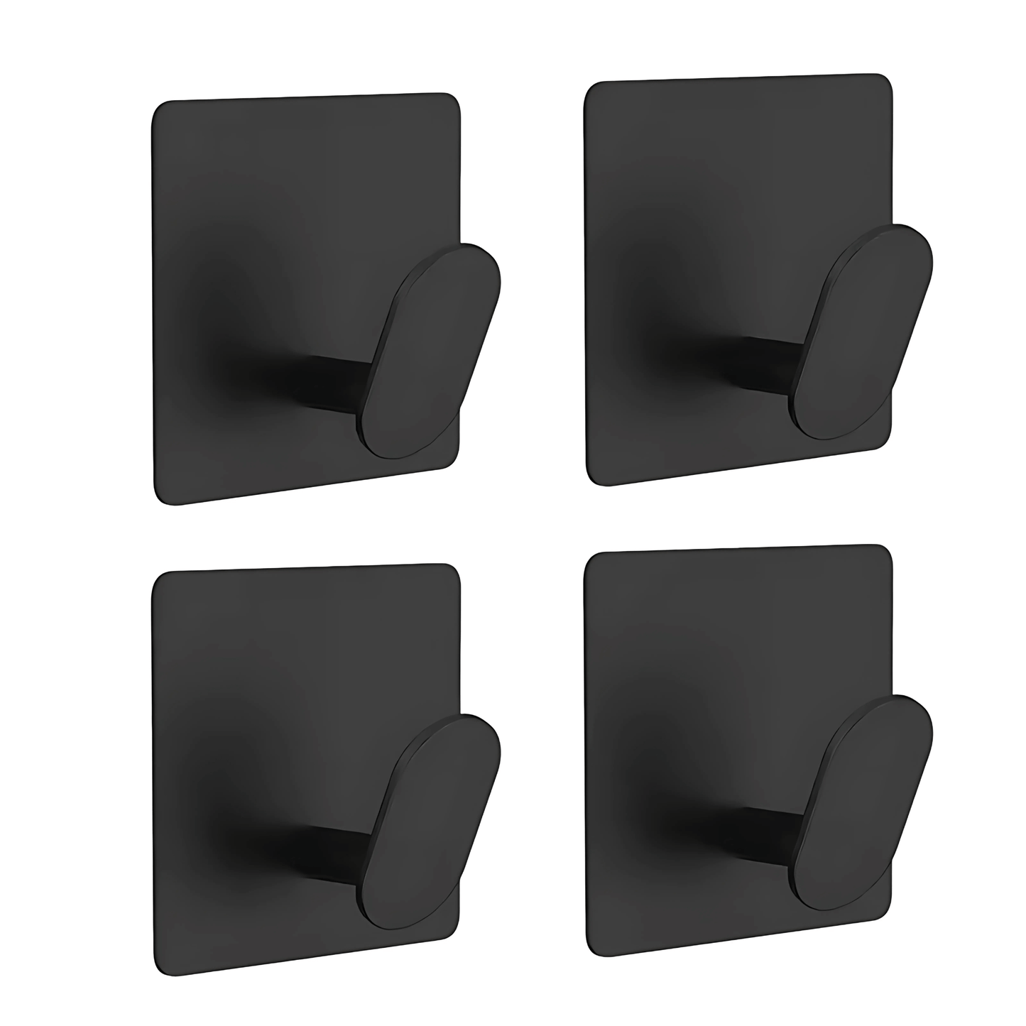 HookStep – Självhäftande Rostfria Krokar i 4-Pack för Badrum, Kök & Hall