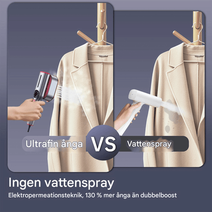 SmoothMist – Portabel Handhållen Steamer & Mini Strykjärn med 2-i-1 Funktion, 1200W & Snabb Uppvärmning