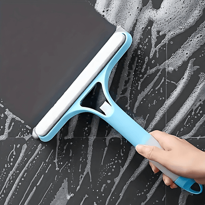 ClearSweep – 3-i-1 Fönsterskrapa med Spray, Svamp och Gummiblad för Hem och Bil