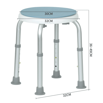 SitEase – Lätt & Höjdjusterbar Duschpall med Halkskydd och Stabil Aluminiumram
