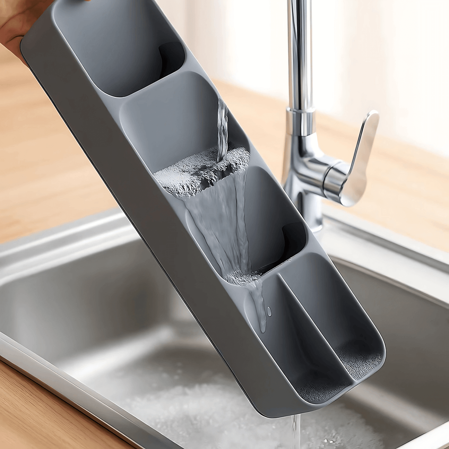 SpaciFit – Besticklåda för Lådor med Fast Indelning och Kompakt Förvaring av Köksredskap