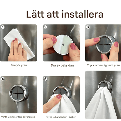 ClipHook – Självhäftande Handdukshållare för Kök & Badrum (4-pack)